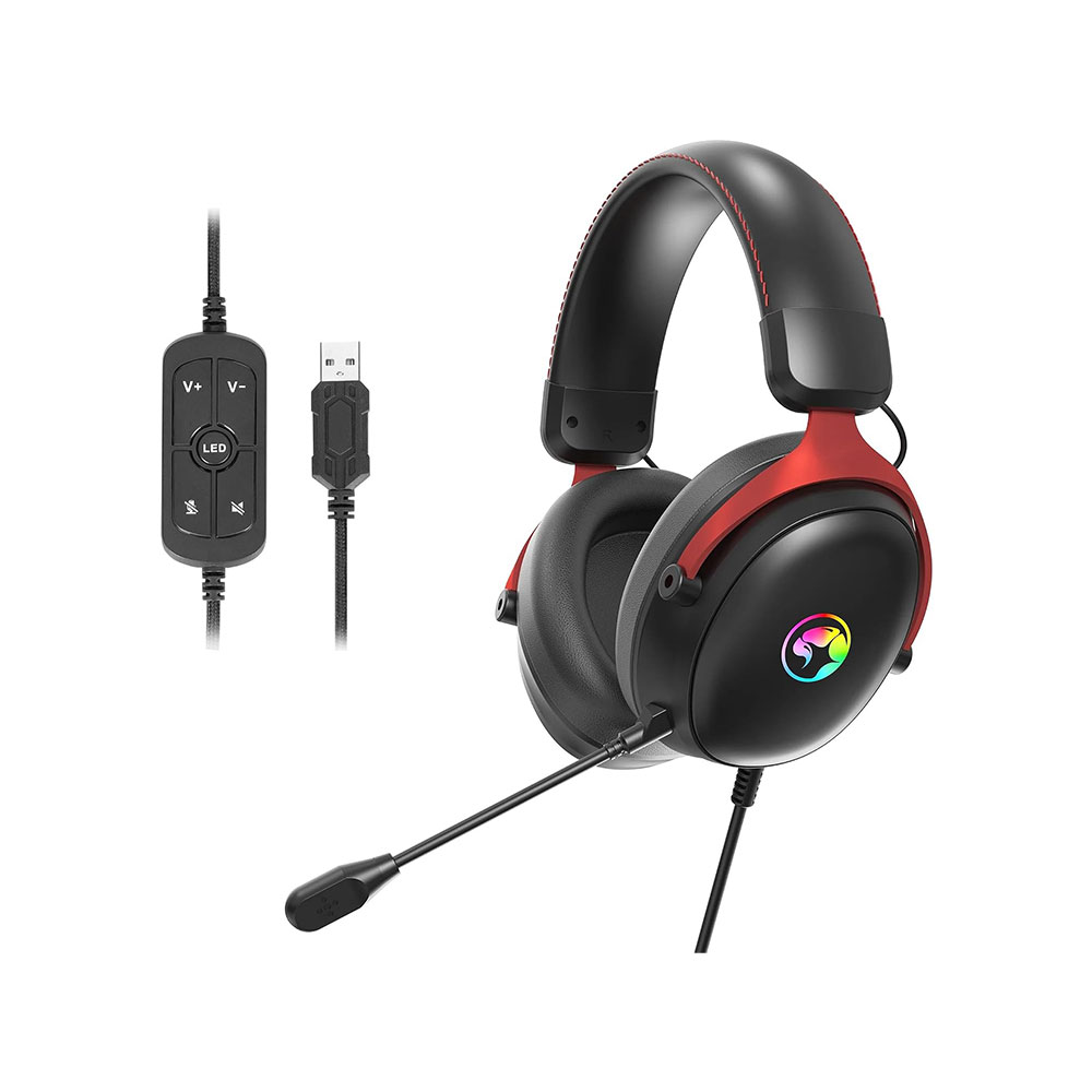 [02091] Marvo Hg9076 Rgb Usb Gaming Headset With Mic