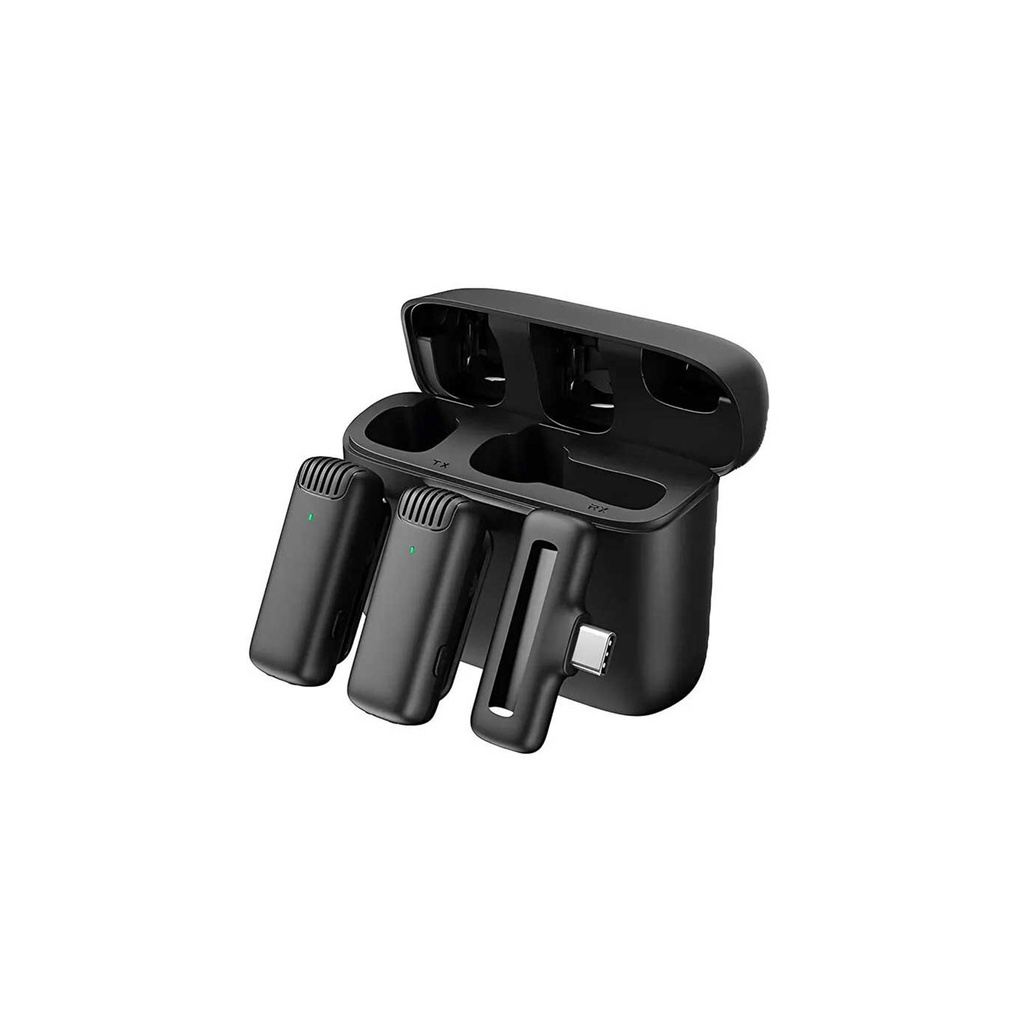 [01489] J13 Type C Dual Wireless Lavalier Microphone With Charging Case Video Recording Mic