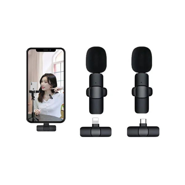 [01323] K11 2 In 1 Collar Wireless Microphone Iphone/android & Type C Supported