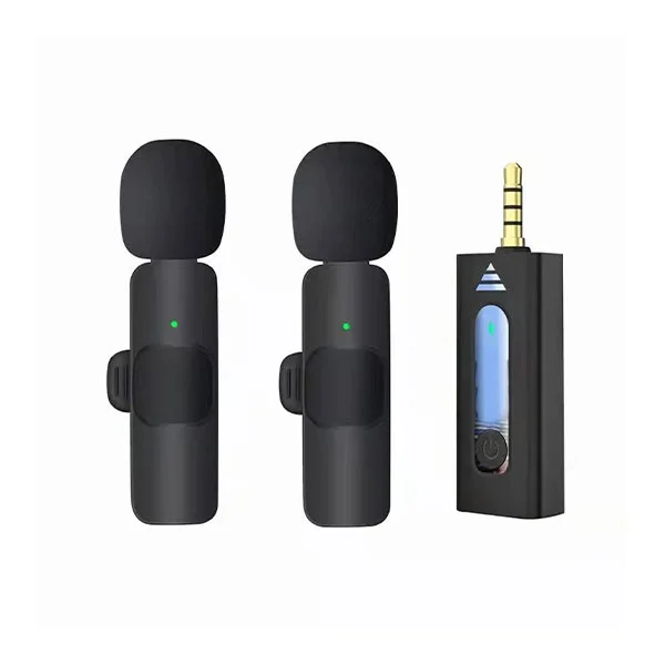 [01536] K35 High Quality Wireless Dual Microphone For Mobile Phone And Camera
