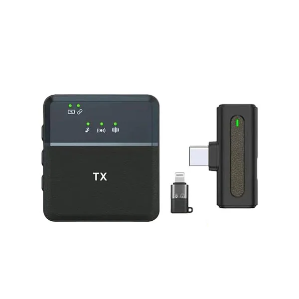 [01610] Sx8 2 In 1 Type-c/iphone Single Professional Lavalier Wireless Microphone For Interview, Vlog, Live Mic Noise Reduction