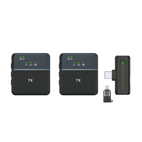 [01607] Sx8 Type-c/iphone Dual Professional Lavalier Wireless Microphone For Interview, Vlog, Live Mic Noise Reduction