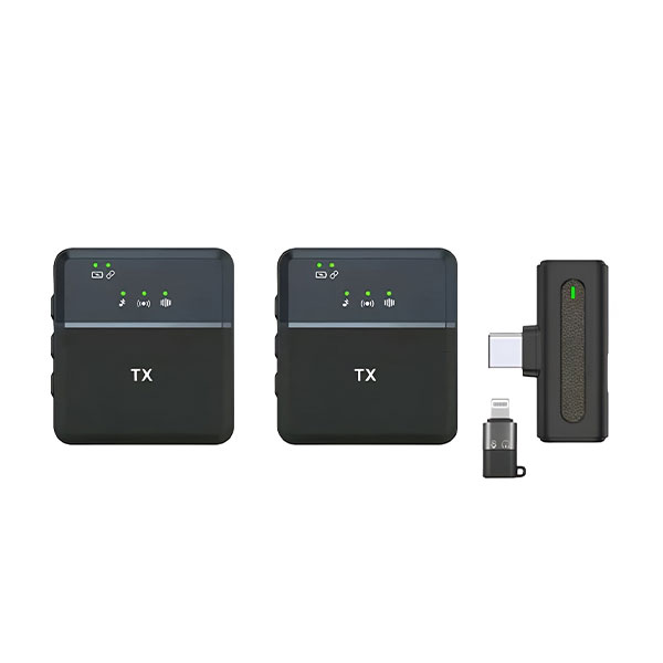 [01607] Sx8 Type-c/iphone Dual Professional Lavalier Wireless Microphone For Interview, Vlog, Live Mic Noise Reduction