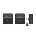 Sx8 Type-c/iphone Dual Professional Lavalier Wireless Microphone For Interview, Vlog, Live Mic Noise Reduction