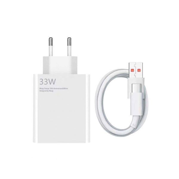 [01739] Xiaomi 33w Eu Plug Qc3.0 Fast Quick Wall Turbo Charger With Cable