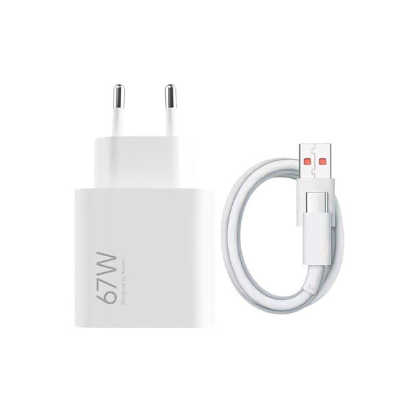 [01740] Xiaomi 67w Eu Plug Qc3.0 Fast Quick Wall Turbo Charger With Cable