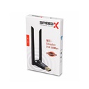 Speed-x Alfa W136 3dbi Rtl 8192 Dual Antena Wifi Usb Adapter 300 Mbps