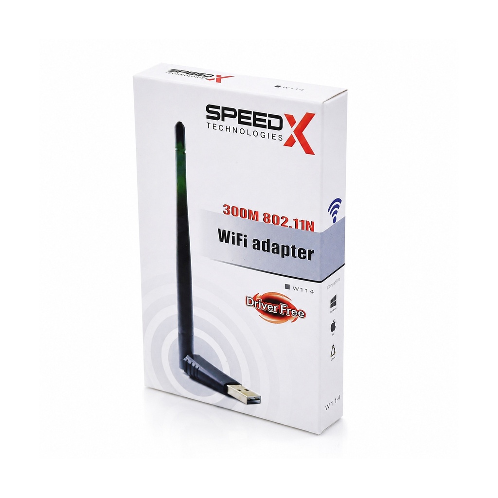 Speedx Alfa W114 3dbi Rtl8188ftv-vc Antenna Wifi Usb Adapter 300mbps