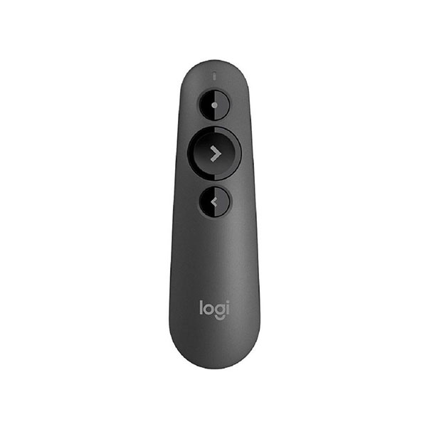[01284] Logitech R500 Laser Presentation Remote Clicker With Dual Connectivity Bluetooth Or Usb For Powerpoint, Keynote, Google Slides, Wireless Presenter