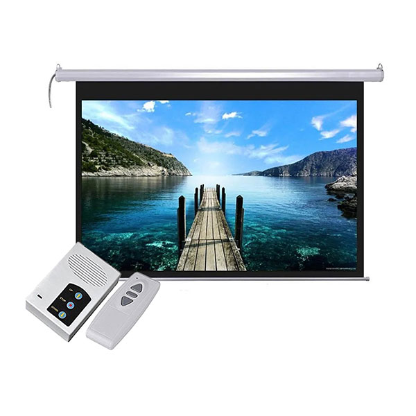 [00463] Projector Screen 120 Inch Electric Motorised 6x8 Feet 4:3mw Speed-x