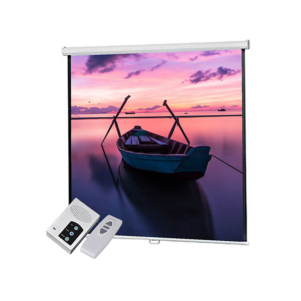 [00462] Projector Screen 72 Inch Electric Motorised 6x6 Feet 1:1mw Speed-x
