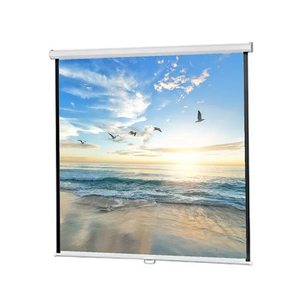 [00455] Projector Screen 72 Inch Manual 6x6 Feet 1:1mw Speed-x (fine Quality)