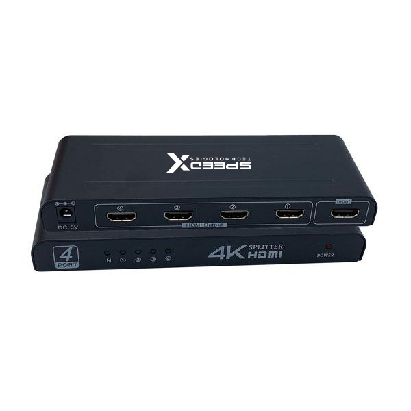 [01854] Speed-x Fj104 Hdmi Splitter 4 Port 4k Big Size