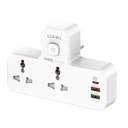 Ldnio Sc2311 20w Pd Fast Charging 2500w Power Extension Touch Night Lamp 2 Sockets 1 Usb-c +2 Usb-a