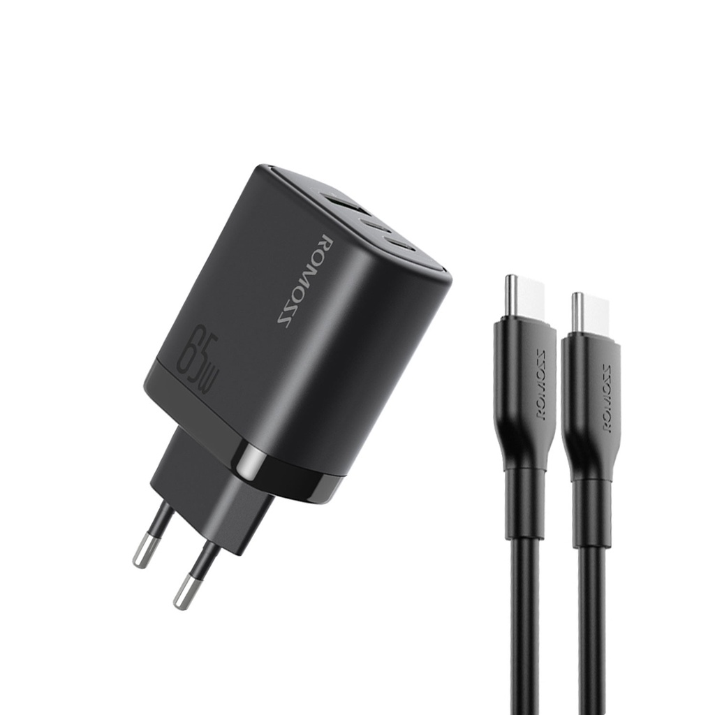 [02131] Romoss AC65H EU 65W Laptop and Mobile Fast Charger with Cable