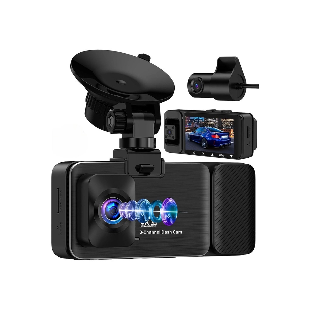 [2129] K02 Pro Wi-Fi 4K Ultra HD Dashcam 5G Wi-Fi 6 with GPS Compatibility