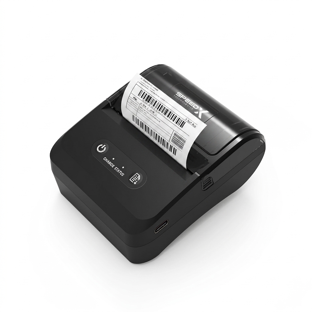[02098] Speed-X SP-L605BT Portable Bluetooth Thermal Label Printer 80mm