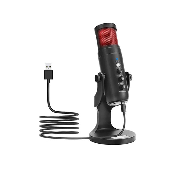[01640] Jmary MC-PW9 RGB Professional USB Microphone for Podcasting with Noise Reduction