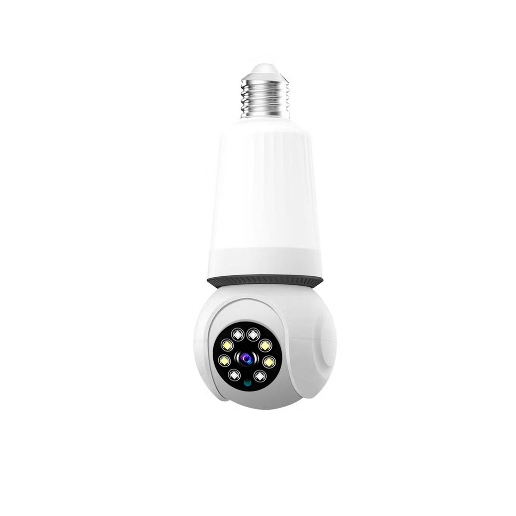 [1714] Speed-X SPE27-LED8 Bulb Camera Wi-Fi Panoramic Night Vision with V380 Pro App