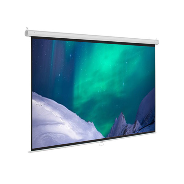 [00456] Projector Screen 120 Inch Manual 6x8 Feet 4:3MW Speed-X (Fine Quality)