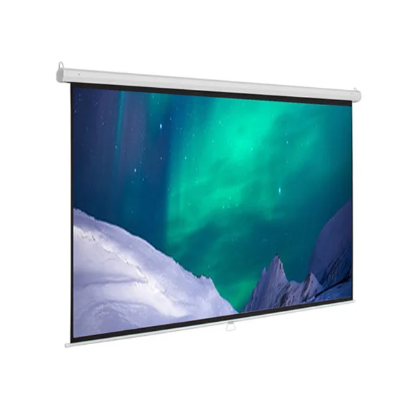 [00456] Projector Screen 120 Inch Manual 6x8 Feet 4:3MW Speed-X (Fine Quality)