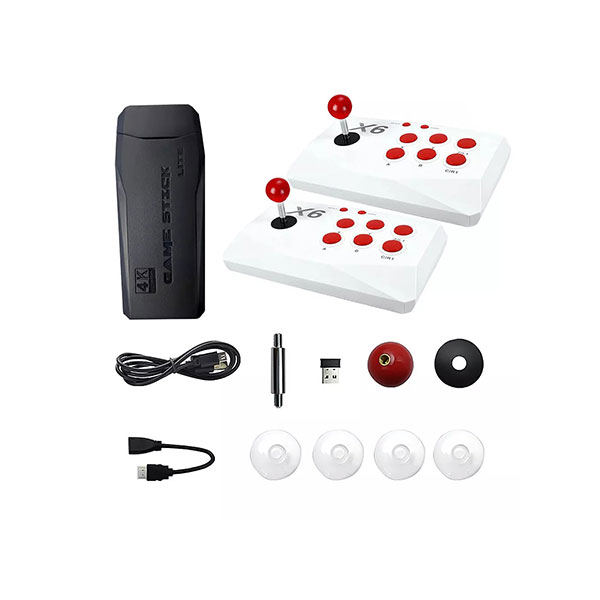 [01902] X6 Retro Game Console 64GB with Double Arcade Joystick 20,000+ Games