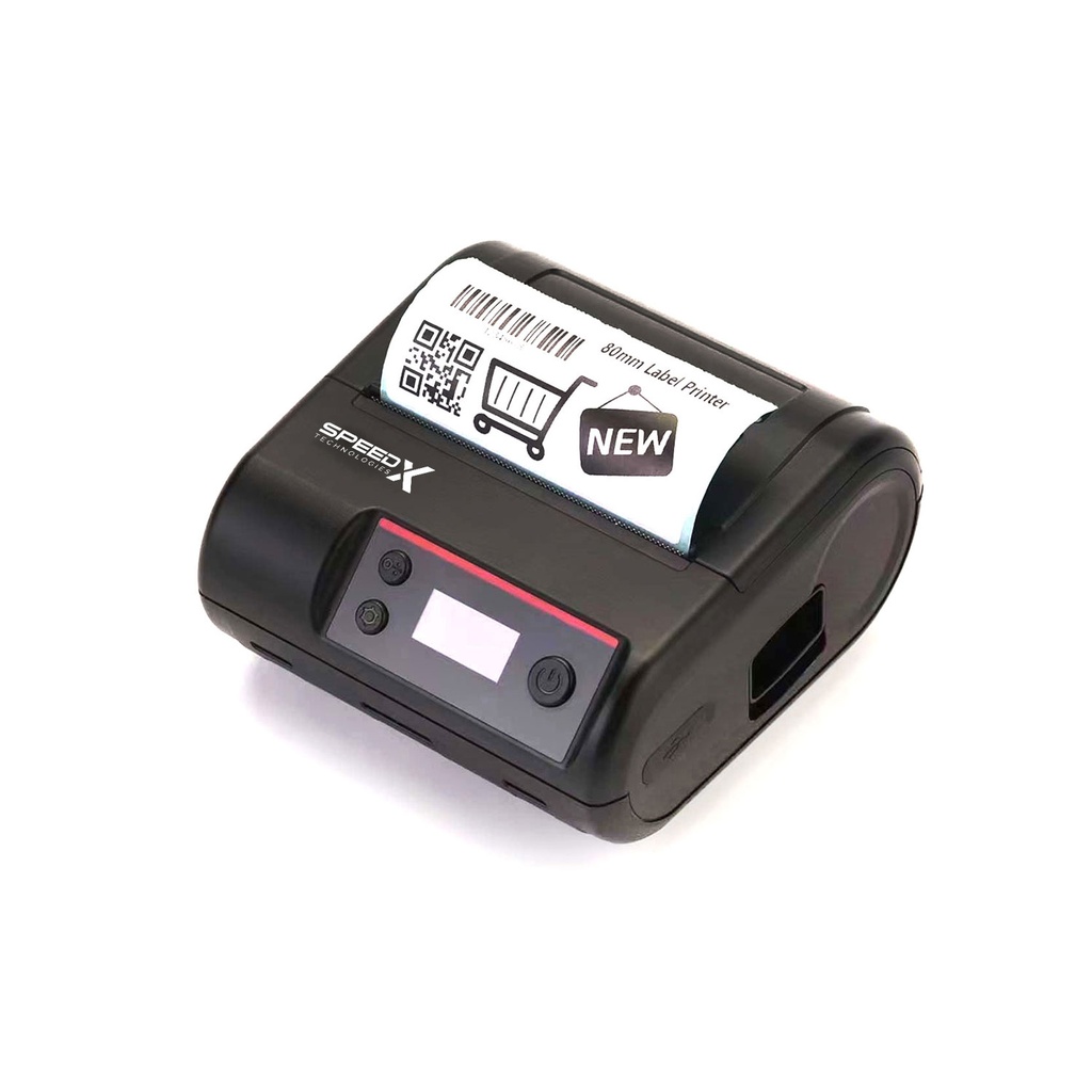 [1621] Speed-X SP-L610BT Portable Thermal Printer Label & Receipt 2-in-1 80mm with USB+Bluetooth Interface