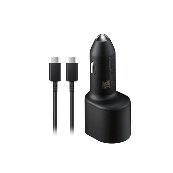 Samsung 45W PD 15W USB + 45W Type-C Dual Super Fast Car Charger with Cable