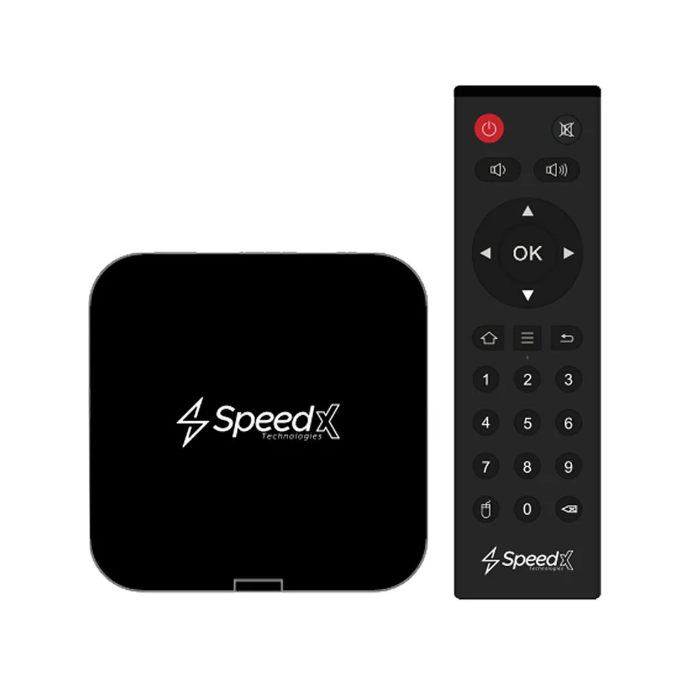 [01861] Speed-X Flare A10 Quad-Core Arm Cortex A53 Android 10.0 4K Smart TV Box 2GB+16GB