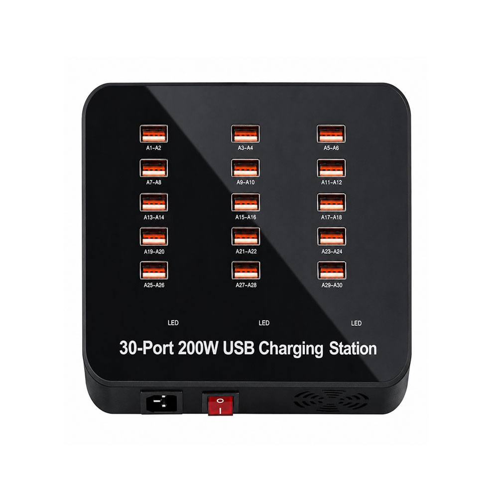 [02086] 30 Port 200W USB Fast Charging Station
