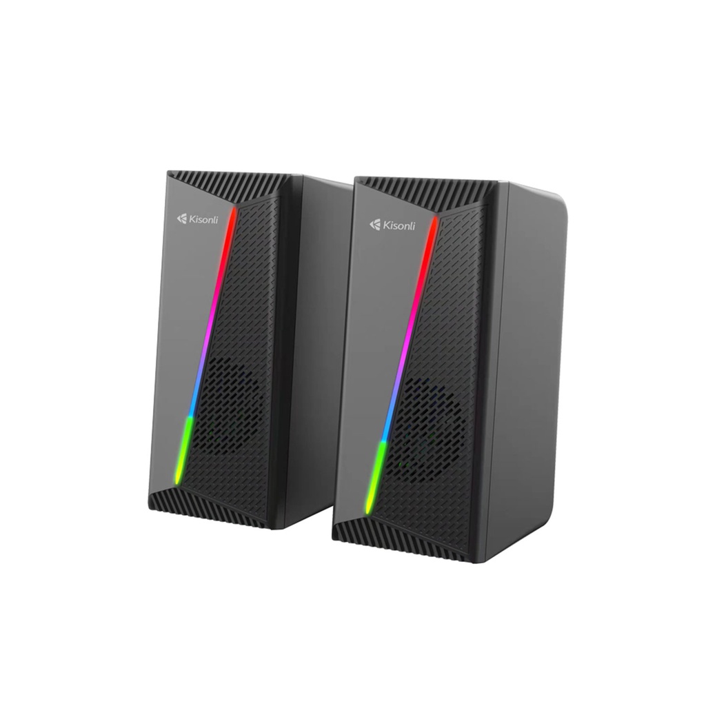 [01809] Kisonli X30 Gaming USB 2.0 Speaker with RGB Light