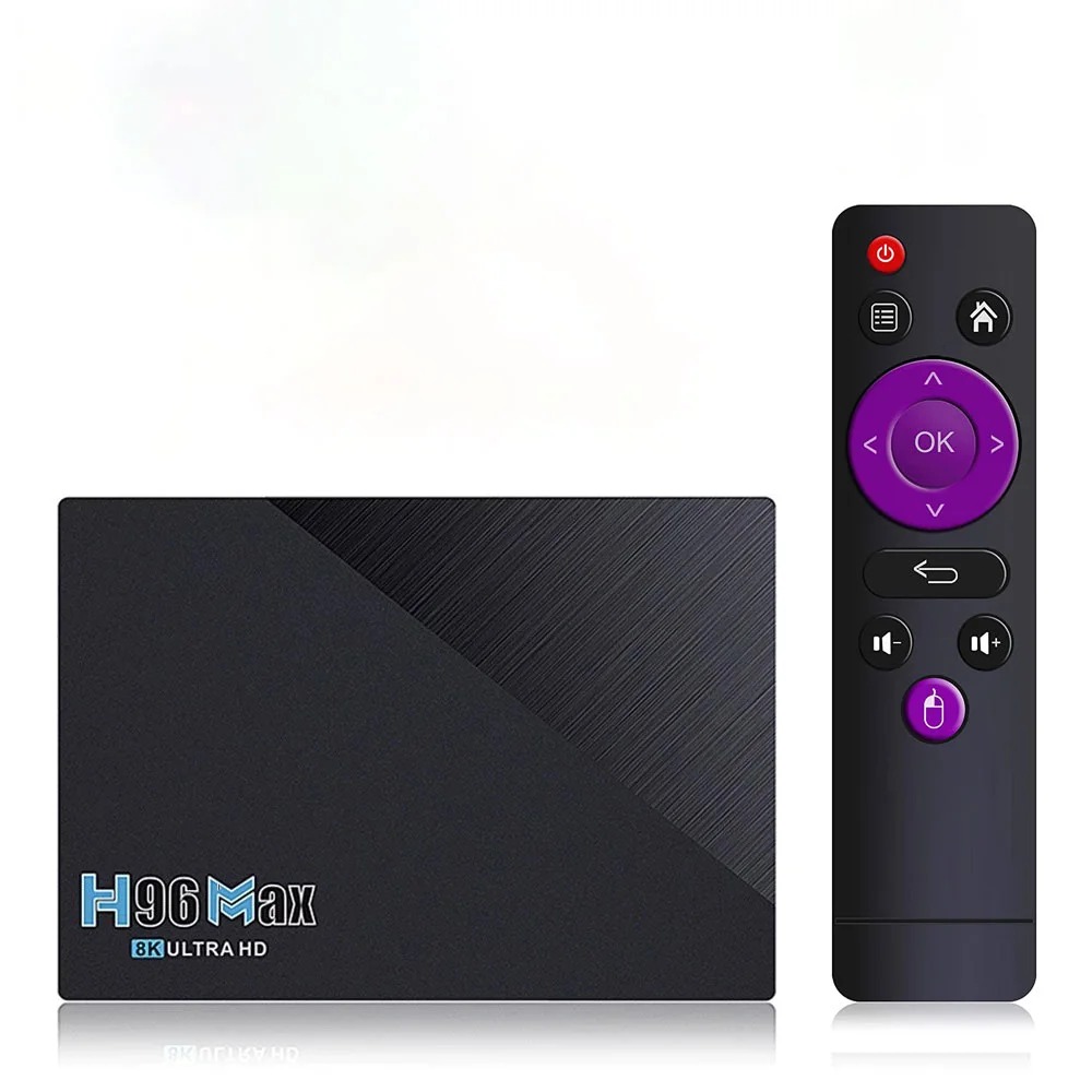 Smart Box H96MAX 8GB+64GB Quad Core 4K Ultra HD 11.0V