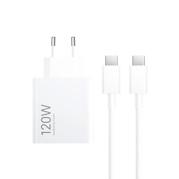 [01746] Xiaomi 120W EU Plug QC3.0 Fast Quick Wall Turbo Charger with Type-C to C Cable