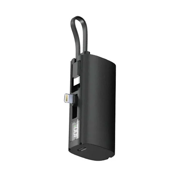 Aspor A351 2-in-1 iPhone & Type-C Flexible Portable Mini 5000mAh Power Bank
