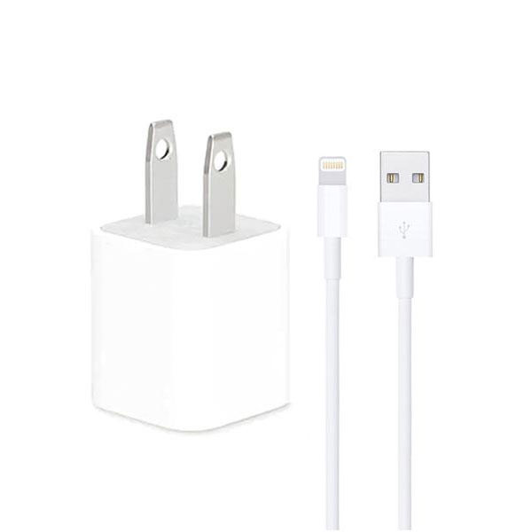 [01417] iPhone USB 5W Power Adaptor US Pin with Lightning to USB Cable