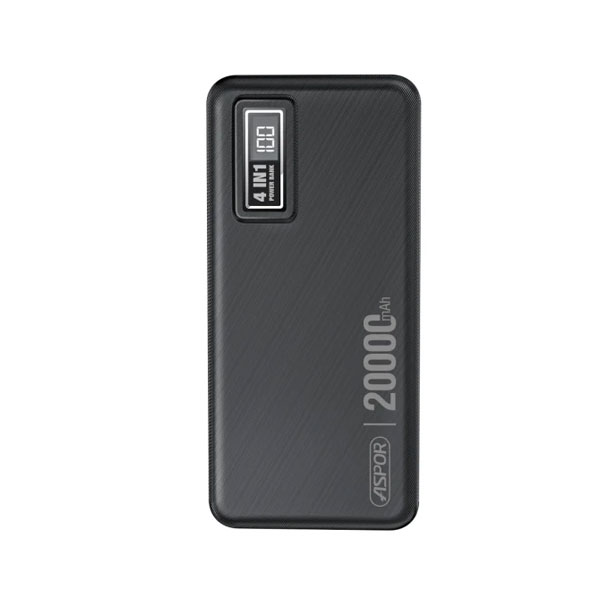 [1387] Aspor A301 4-in-1 Power Bank 20000mAh with LCD Digital Display