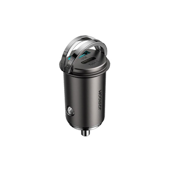 [01300] Joyroom C-A35 45W Mini Dual-Port PD+QC 3.0 Ring-Pull Fast Car Charger