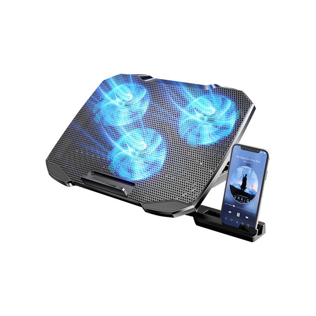 [01633] F2 Plus Coolcold Gaming Cooler 3 Big Fans Cooling Pad for 10-15.6