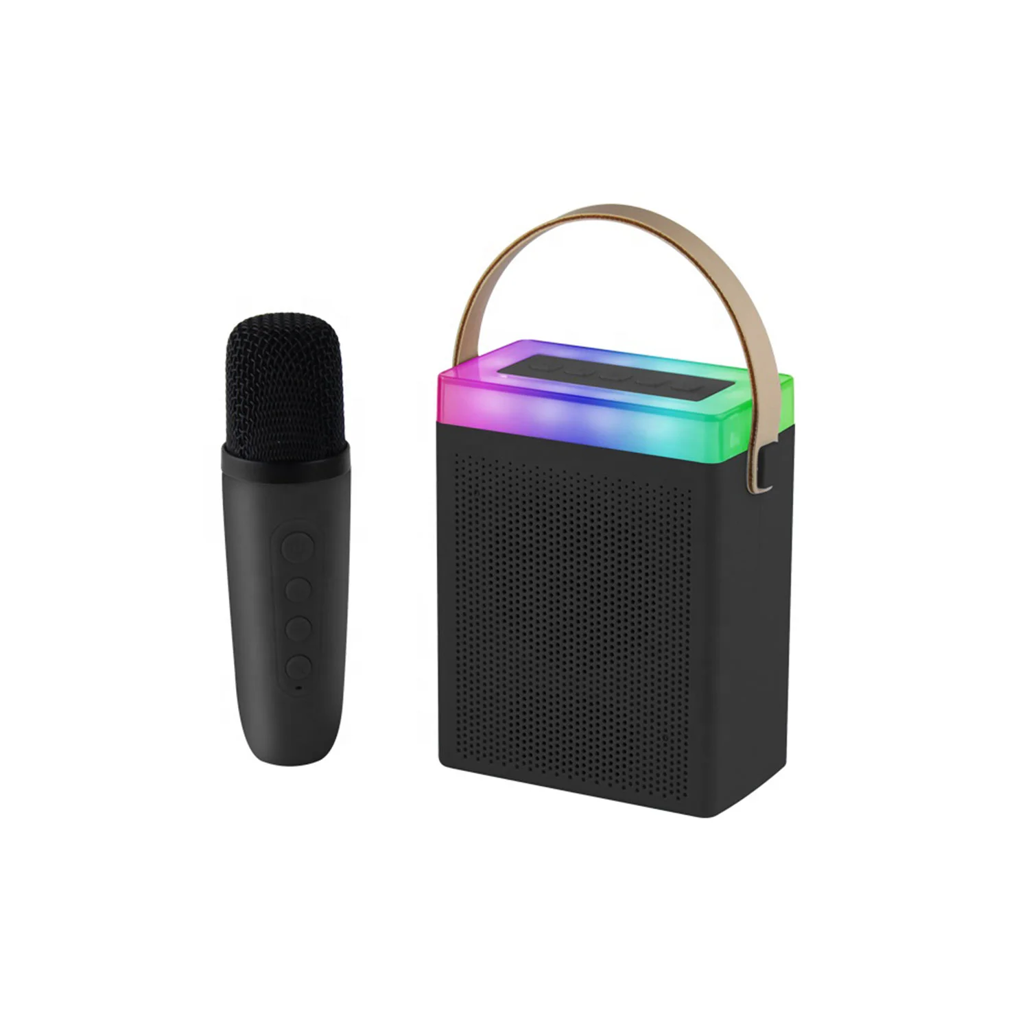 [01688] Kisonli G22 Mini BT Portable Karaoke Speaker with Wireless Handheld Microphone