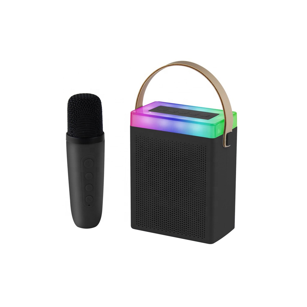[01688] Kisonli G22 Mini BT Portable Karaoke Speaker with Wireless Handheld Microphone