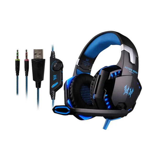 [01568] Kotion EACH-G2000 Stereo Gaming Headset Deep Bass Computer Gaming Wired Headphone with LED Light & Mic