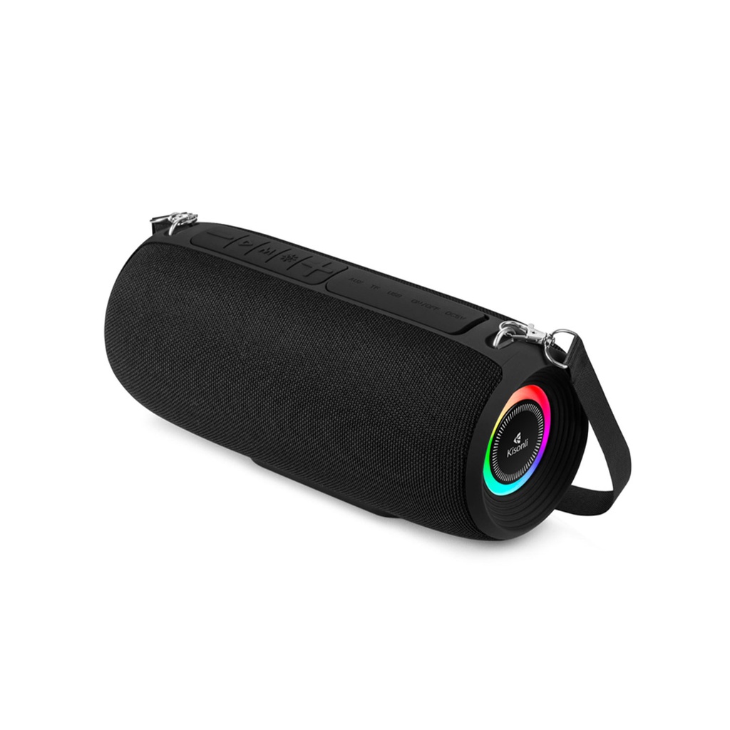 [01689] Kisonli Q28 10W BT/FM/USB/TF/TWS/RGB Bluetooth Super Bass Speaker