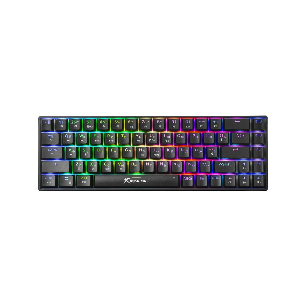 [02021] Xtrike Me GK-995W 68 Keys Wireless 2.4G BT5.2 Tri Mode Gaming Mechanical Keyboard (Black)