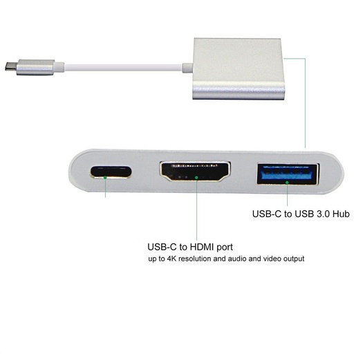Type C 3.1 To Otg+hdmi+usb3.0