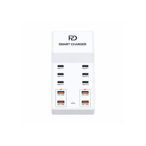 T8+ Smart Intelligence USB-C 10-PORT Charger 72W Total Output for Multi Devices